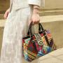 2024 women handbags fashion purse and hand bag ladies quality PU leather printing designer female bag set of two casual tote bag