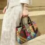 2024 women handbags fashion purse and hand bag ladies quality PU leather printing designer female bag set of two casual tote bag