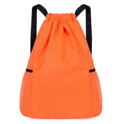 Large Capacity Foldable Eco Friendly Polyester Drawstring Custom Waterproof Sports Drawstring Gym Backpack