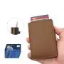Men's aluminum alloy wallet coin folder metal card bag rfid blocking pop up card holder