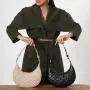 Custom Logo Fashion Woven Leather Shoulder Bag New Trendy Hobo Bags Ladies Handbags
