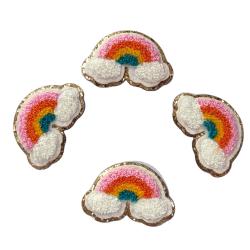 New Design Chenille Patches embroidery New Arrival iron On Lightning Bolt Iron On Patch
