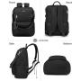 2023 Fashion expandable Work Teacher Nurse Bag with Cute Wristlet Bag waterproof multifunction travel Women laptop backpack USB