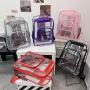 ZF347 Transparent Backpack PVC Universal Fashion Waterproof Student Laptop Bag High Quality Schoolbag Clear Backpack Travel