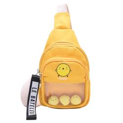 Beautiful canvas crossbody bag custom design ita chest bag sling shoulder bags