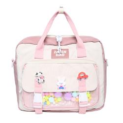 Japanese Style Cute Girls Messenger Shoulder Bags Fashion Clear PVC Custom Ita Bags Women Crossbody Bag