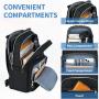 Custom Stylish Water-repellent Nylon Backpack for Travel Business Laptop Backpack for Women 15.6 Inch with USB Charging Port