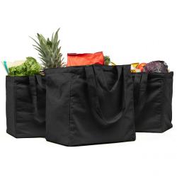 Gelory Recycled Canvas Bag Long Shoulder Strap Short Handle Heavy Duty Foldable Washable Shopping Tote Bag with custom printed