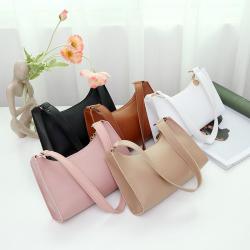 Hobo armpit bag 2024 ladies handbags pu leather fashion simple women shoulder bag Korean women's handbag female