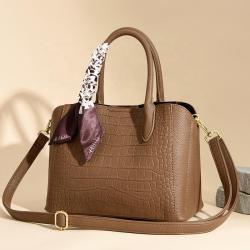 New crocodile skin pattern women messenger bags shoulder bag handbag purse leather tote bags women handbags ladies