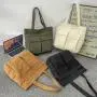 ZR112 Vintage Canvas Large-capacity Portable Shoulder Bag for Men and Women's Travel Bag Work Clothes Wind Tote Bag