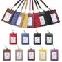 Custom Logo Ins Hot Sales Snake Skin Print Pu Leather Work School ID Card Nurse Badge Holder with Retractable Lanyard