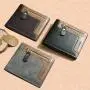 OEW153 Trifold Pu Leather Men's Purse Slim Minimalist Men's Wallet Fashion Money Clip Business Mens Wallet Credit Card Holder