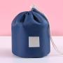 Travel cosmetic bag waterproof cylinder wash bag portable organizer cosmetic lazy drawstring makeup bag for women