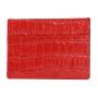 Custom Handmade Fashion Classic Genuine Embossed Crocodile Pattern Cowhide Leather Women Men Multi Credit Card Holder Wallet