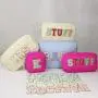 Keymay Hot Sale Lightweight DIY Personalized A-Z 26PCS Alphabet Self Adhesive Letters Letter Stickers Chenille Letter Patches