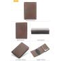 OEP005 Custom Smart Card Holder Aluminium Pop Up PU Leather Men Credit Card Holder RFID Wallet With Card Holder
