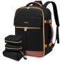 LOVEVOOK TSA Carry On Flight Approved Luggage Backpack 40L Waterproof Weekender Bag with 3 Cubes Travel Backpack for Women Men