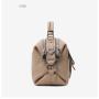 Vintage Boston simple texture soft  cowhide handbag shoulder cross-body double compartment genuine leather bag