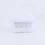 Keymay Wholesale  Embroidered Letter Patches Makeup Cosmetic Organizer Travel Nylon Zipper Waterproof Girls Custom Cosmetic Bag