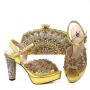 matching  2024 Fashion Women High Heels Nigerian Party Shoes And Bag Set For Evening Party
