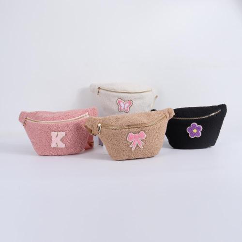 Keymay Stock Weekender Emulate Sherpa Belt Shoulder Sling Fluffy Cute Travel Jewelry Women's Chest Teddy Bum Bag