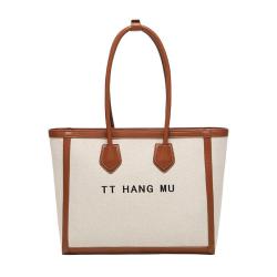 Shopping Travel Large Canvas Tote Handbag  Fashion Luxury  Designers Capacity Ladies Shoulder Bag