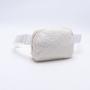 Keymay New Design Rts Stock Plastic Buckle Teddy Sherpa Crossbody Bag Interior Mesh Pocket Everywhere Fanny Pack Fleece Belt Bag