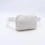 Keymay New Design Rts Stock Plastic Buckle Teddy Sherpa Crossbody Bag Interior Mesh Pocket Everywhere Fanny Pack Fleece Belt Bag