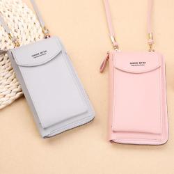 Mobile Phone Bag Touch screen Zipper Wallet Fashion Mobile Phone Messenger Bag New Small Mini Single Shoulder Crossbody Bag