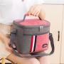 Gelory Wholesale Aluminum Foil Lunch Cooler Bag Waterproof Portable Thickened Stripe Insulation Lunch Box Bag