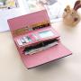 2024 New Fashion Korean Style Clutch Purse Three Layers Wallet Women's Long Zipper Hasp Wallet