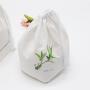 Square Bottom Cotton Drawstring Cotton Gift Candle Packaging Pouch Organic Cotton Muslin Dust Cosmetic Travel Makeup Bag