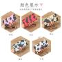 2024 Summer Korean Version Women's Cross-Border Hand Bag Multi-Compartment Long Horizontal Open Contrast Milk Cow Pattern