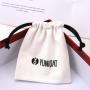 High Quality Polyester Cotton Key Jewelry Storage Packing Bag Reusable Drawstring Custom Logo Printing Gift Canvas Pouch