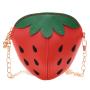 Strawberry bag for kids cute mini backpack girls' PU leather shoulder bags travel bag Cute change wallet