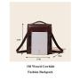 Backpack Women 2023 New Arrival Genuine Leather ladies backpack waterproof school Bag Fashion Oiled Waxed Cowhide Backpack women
