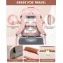 New Waterproof TSA-friendly Travel Essentials Bag with 3 Packing Cubes Toiletries 40L Large Travel laptop Backpack for Women Men