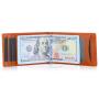 Custom Leather money cilp Slim Leather Wallet Large Bifold Mens Wallet RFID Blocking with ID Windows Credit Card Holder