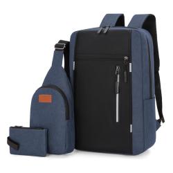 GW055 Print Logo Wholesale Men Casual Computer Waterproof School Rucksack Bag Polyester Laptop Backpack