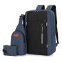 GW055 Print Logo Wholesale Men Casual Computer Waterproof School Rucksack Bag Polyester Laptop Backpack