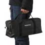 Custom Logo Man Fashion Black Hand Luggage Storage Bag Big Capacity Outdoor Tool Storage Duffel Bag