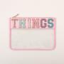 RTS Portable Transparent Plastic Zippered Cosmetic Toiletry Bag PVC Cosmetic Zipper Bag Clear Flat Pouch
