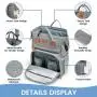 LOVEVOOK Carryon Quilted Water Resistant Baby Diaper bag with Changing Station Pad Multifunction Mommy Diaper Bags with USB Port