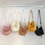 New Design Summer Casual One Shoulder Nylon Bag Neutral Trend Crossbody Bag Minimal Strap Fold Large Capacity Tote Bag