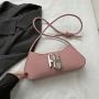 Simple fashionable casual shoulder bag leisure underarm bag 2024 summer new Korean style fashionable small square bag handbag