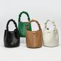 New Arrivals Melting True Best Leather Bags Elegant Brown Color Square Tote Bucket Hand Bags Women
