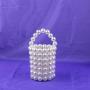 Custom  beads chain bag for women Handmade evening Large Pearl Handbags ladies clutch hand bags with pearls