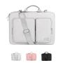 HR739 Laptop Handbag Large Front Pocket Storage Accessories Polyester Protective Briefcase Lint Business Office Document Bag