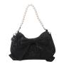 Popular retro bowknot bags for women, new spring style, trendy and fashionable pearl underarm shoulder and crossbody bag